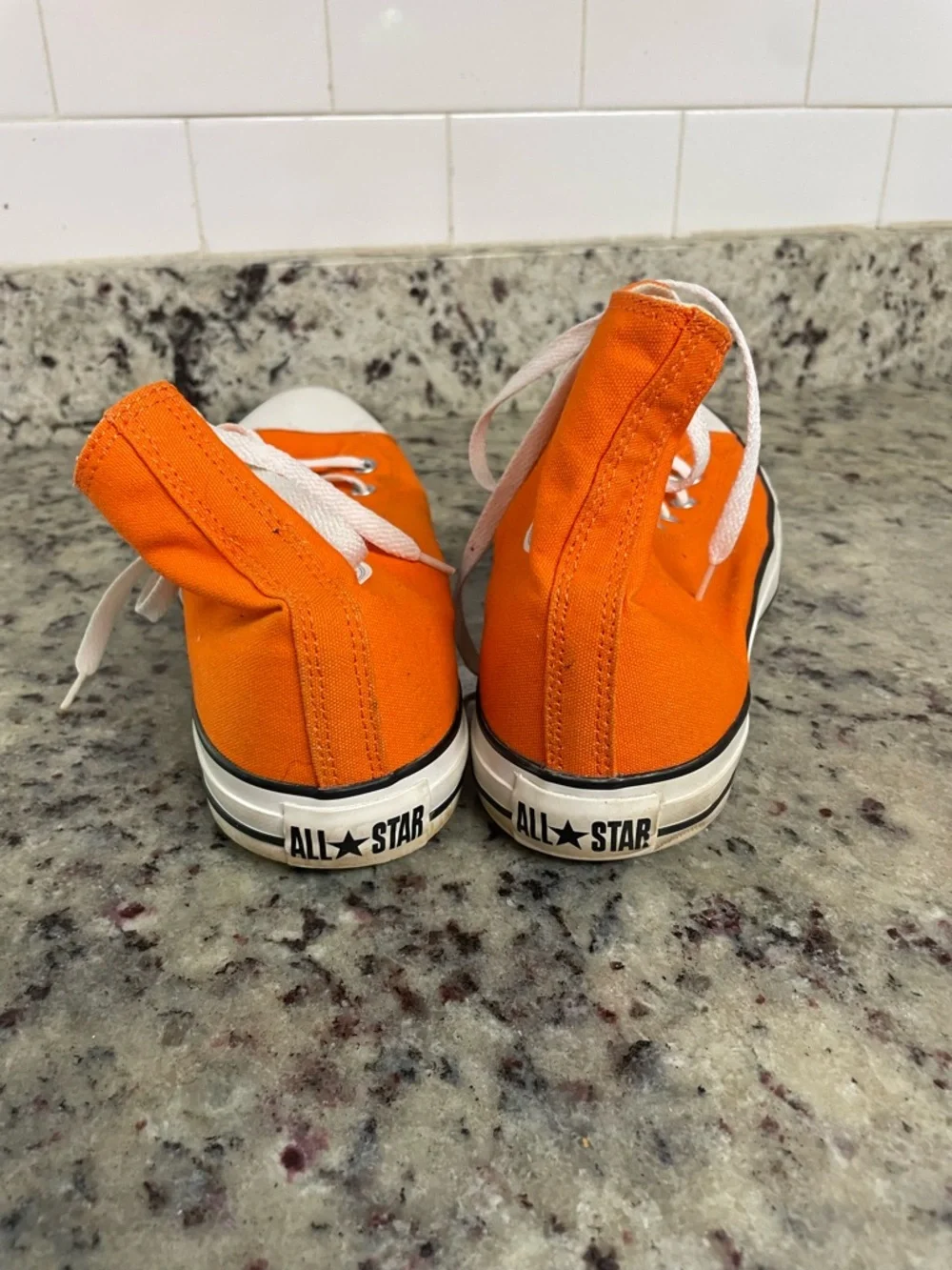 Converse Chuck Taylor All Star Hi Seasonal shoes orange colorway men 12 woman 14 - Picture 4 of 9